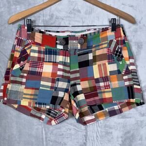 J. Crew Shorts Women's Size 2 Madras Plaid City Fit Shorts‎ Preppy Minimalism